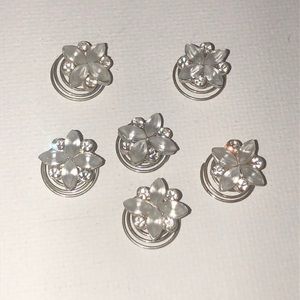 Twist-In Hair Gem Flower Accessories